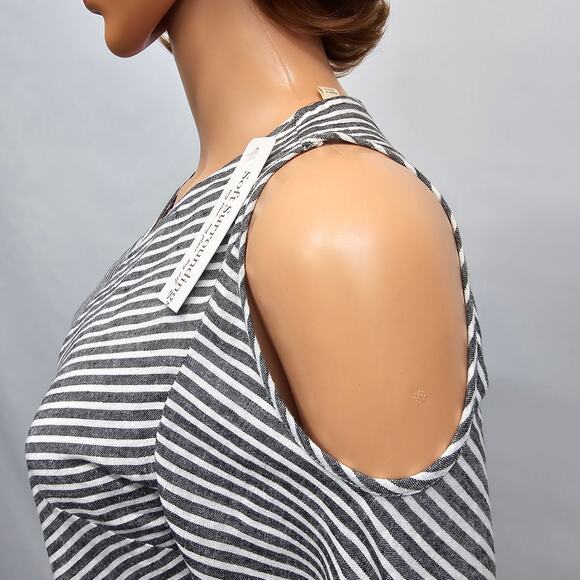 NWT Soft Surroundings Top Landfall Tunic Linen Blend Cold Shoulder PXS Petite XS - Picture 7 of 11